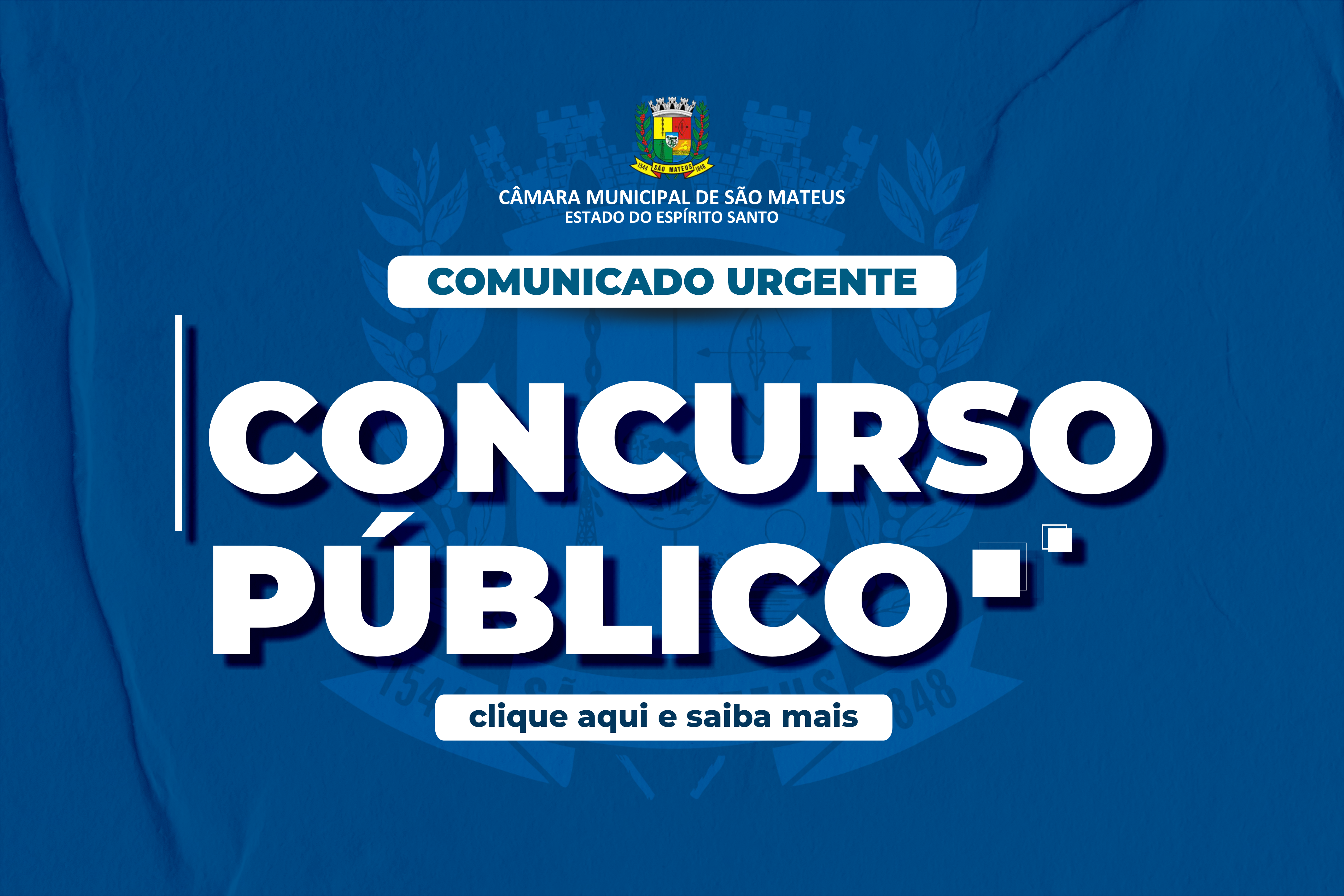 Notícia COMUNICADO URGENTE: CONCURSO PÚBLICO